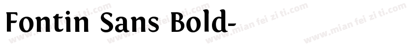 Fontin Sans Bold字体转换